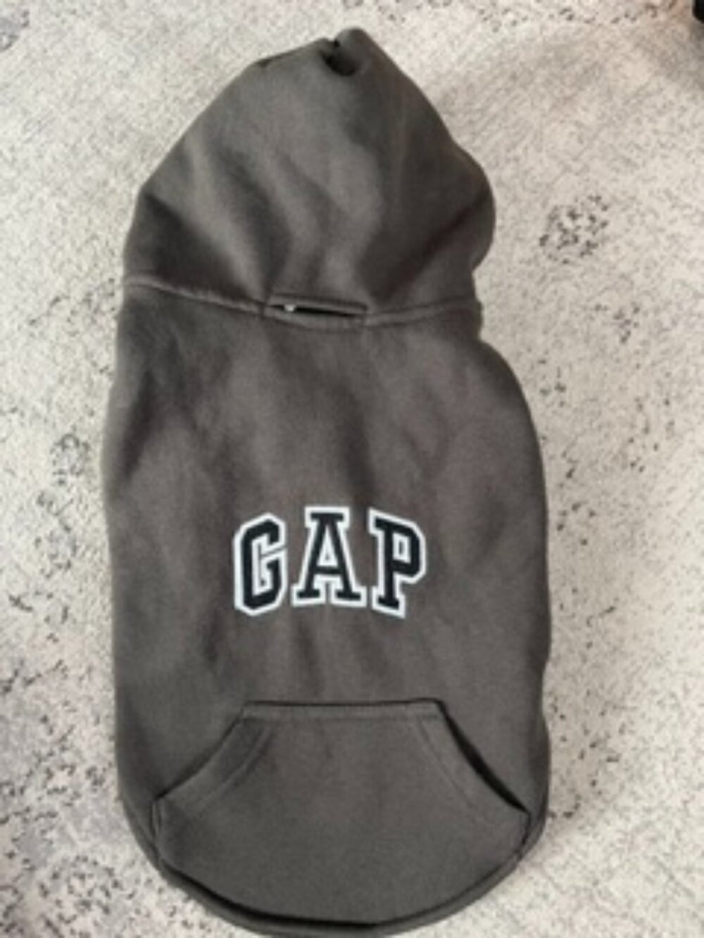 NWT GAP Pet Dog Hoodie Gap Logo XS